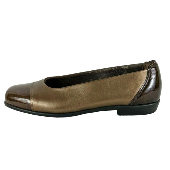 SAS Coco Tripad Comfort Cap-Toe Flats  Womens Size 7.5 N  Bronze / Brown Leather - Picture 3 of 10
